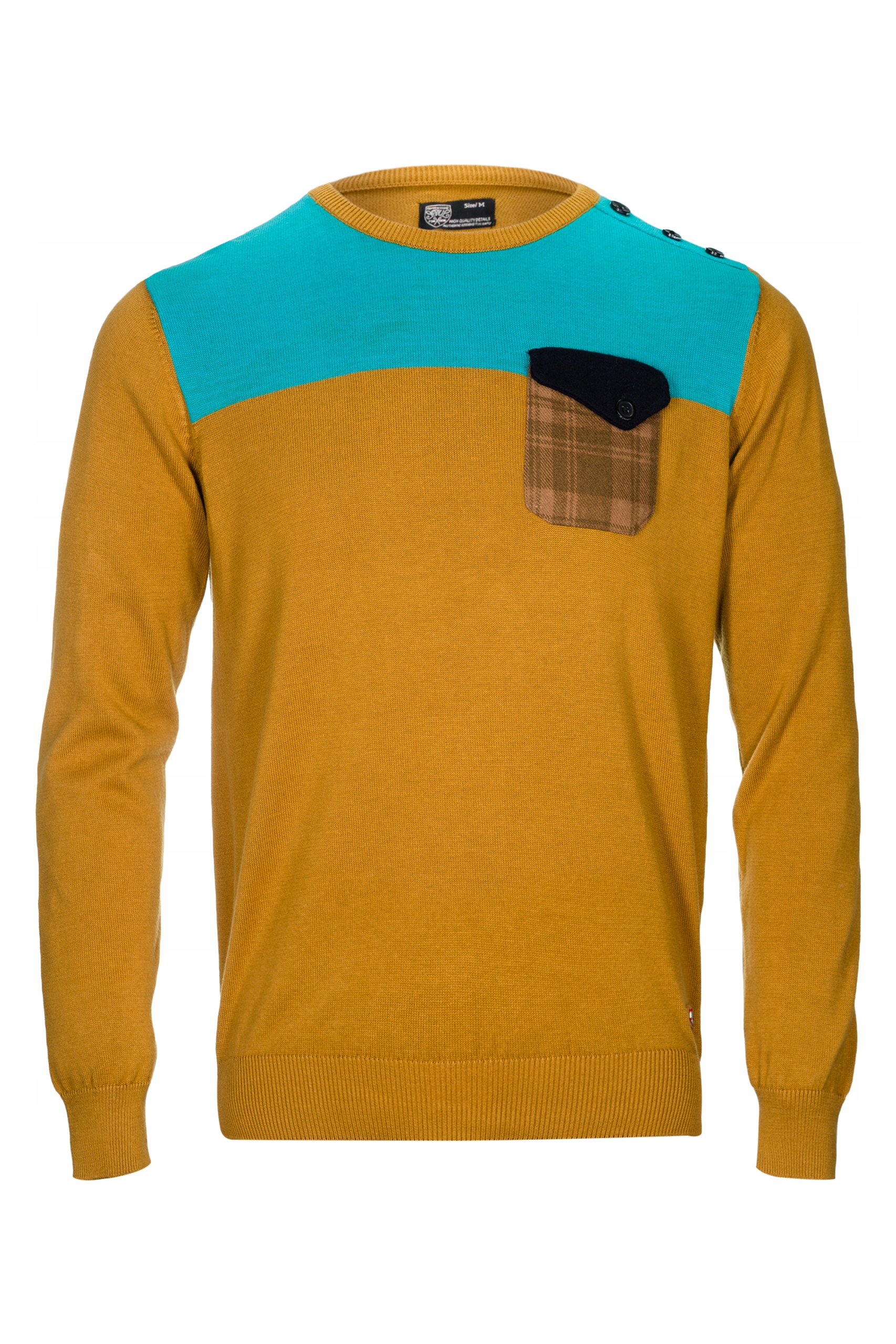 

Quickside sweter męski brązowy turksuowy L