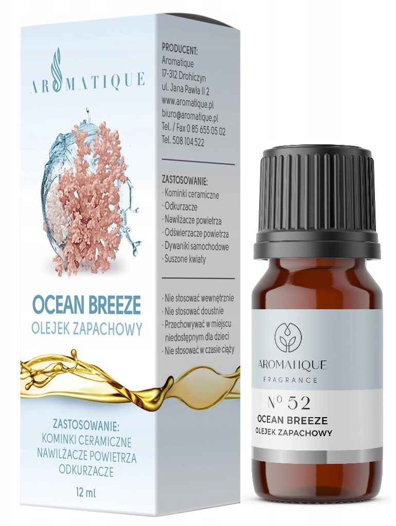 

Ocean Breeze Świeży Olejek Zapachowy Aromatique
