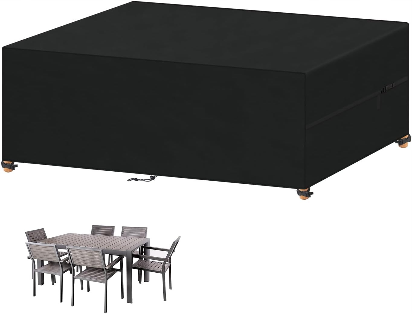 Pokrowiec Na Meble Ogrodowe Plandeka Na Stół Krzesła Wodoodporny 220x100x75