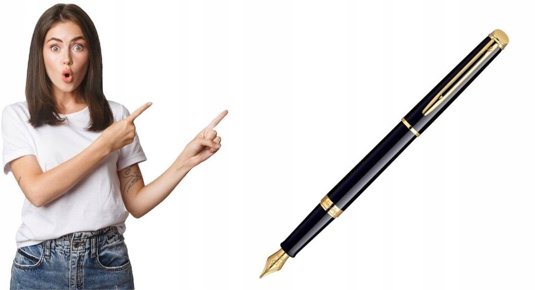 Waterman Hemisphere czarne Gt pióro wieczne F