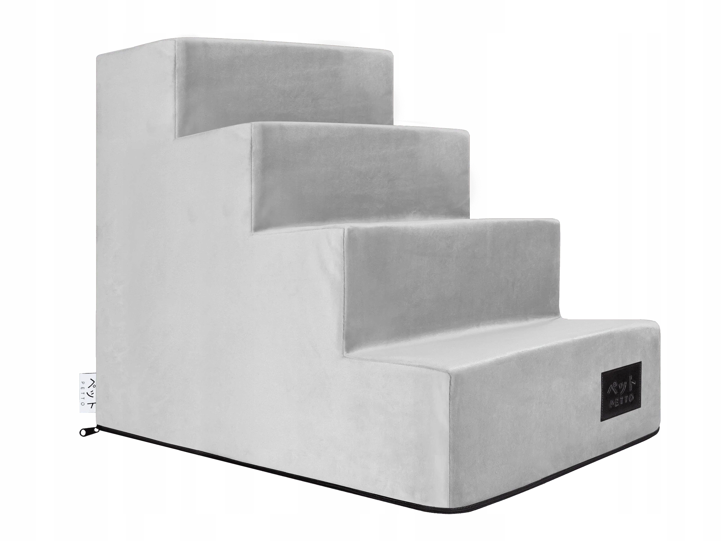 Levně Petto Takai 4 Velvet Schodky pro psa schody šedé