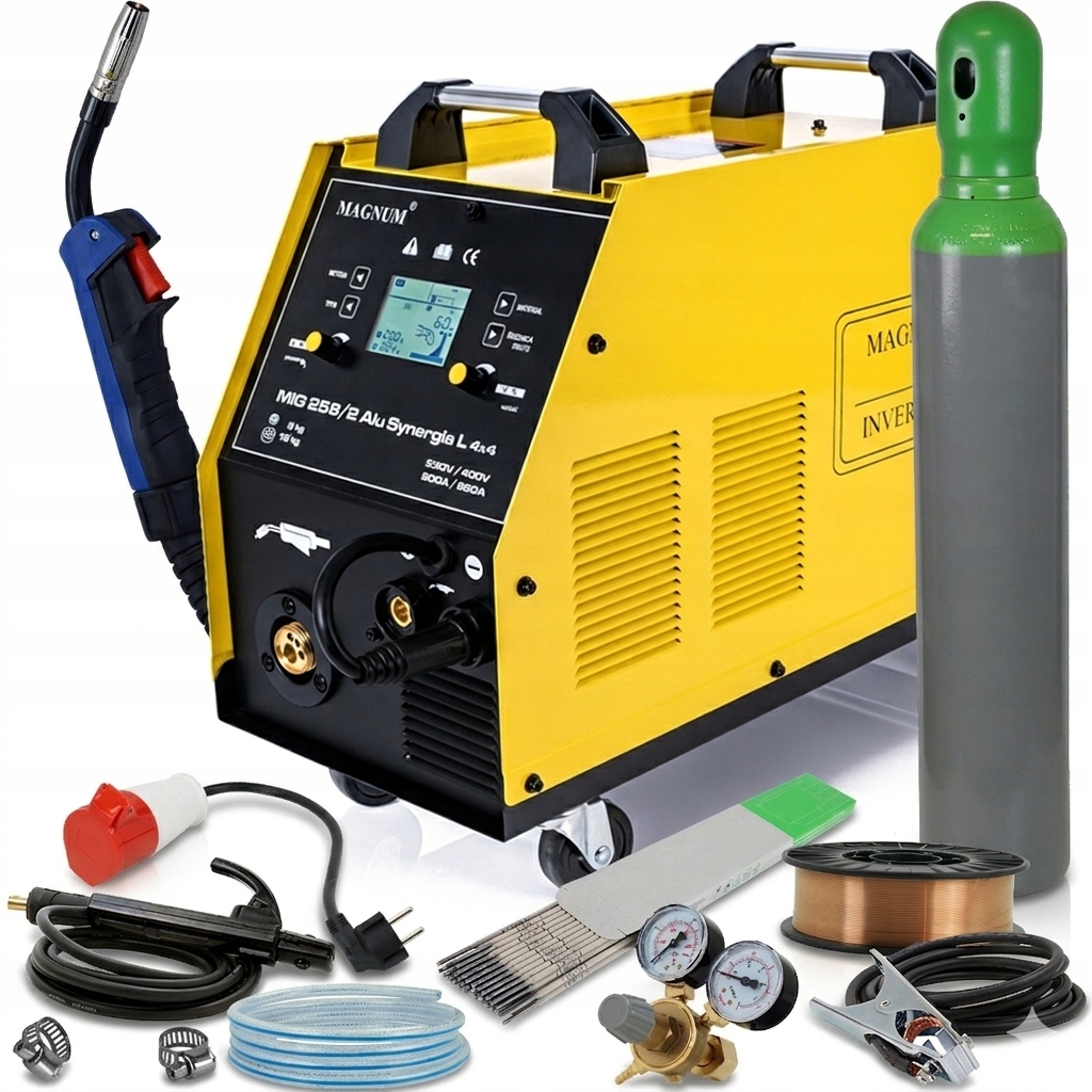 Spawarka Magnum Mig 258/2 Alu Synergia 230V 400V 250A migomat Lutospawanie