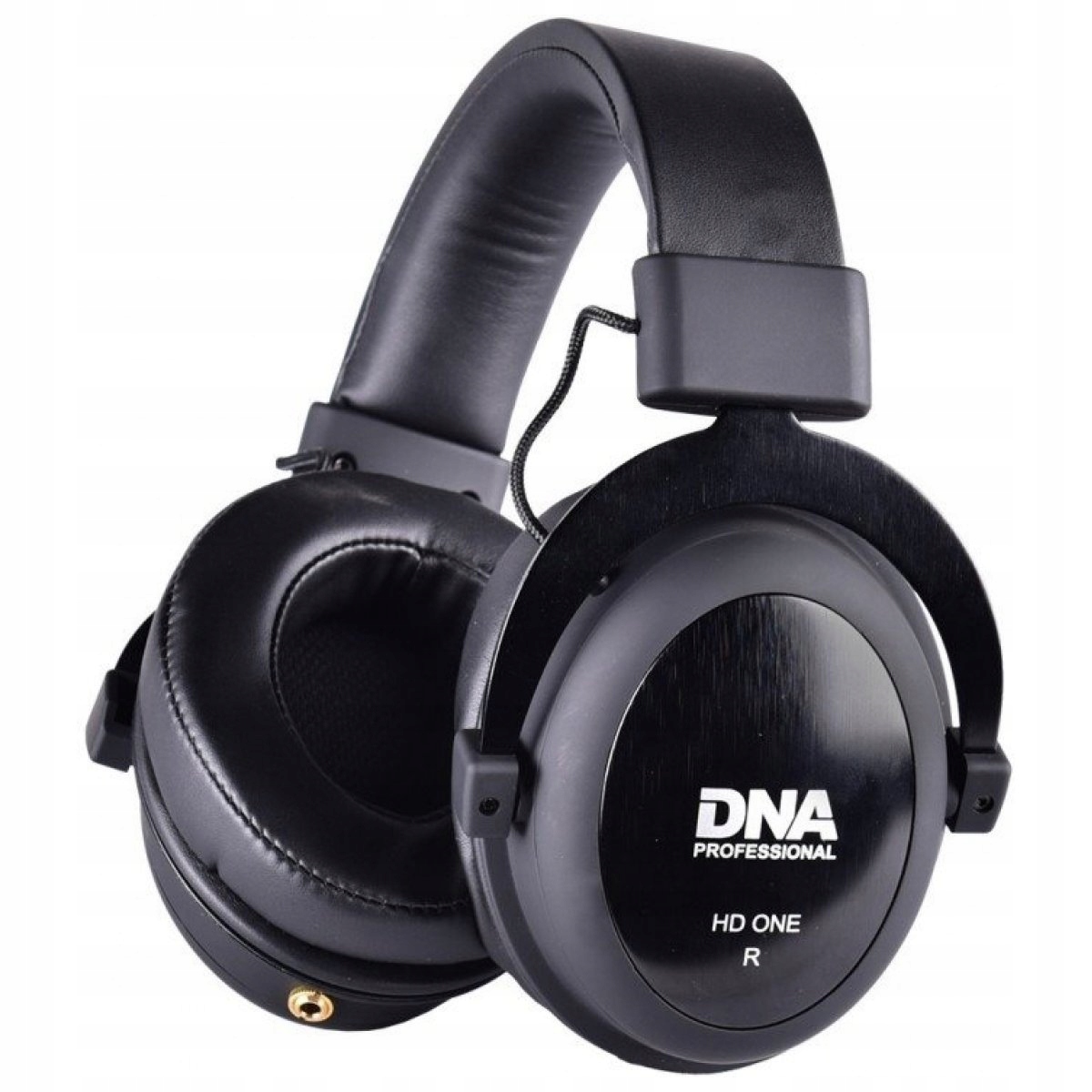 Drátová sluchátka studiová sluchátka kolem uší uzavřená Dna Hd One černá