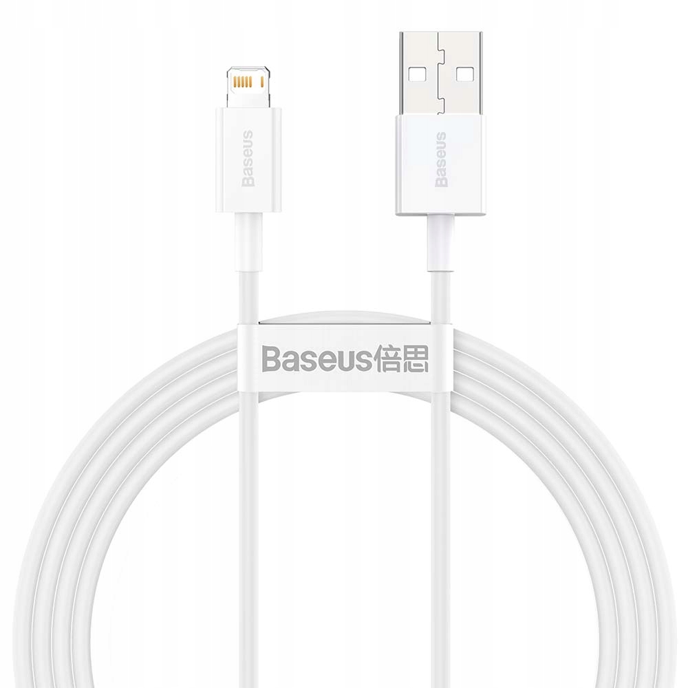 Kabel Baseus Usb Apple Lightning 1,5 m biały Fast Charging iPhone