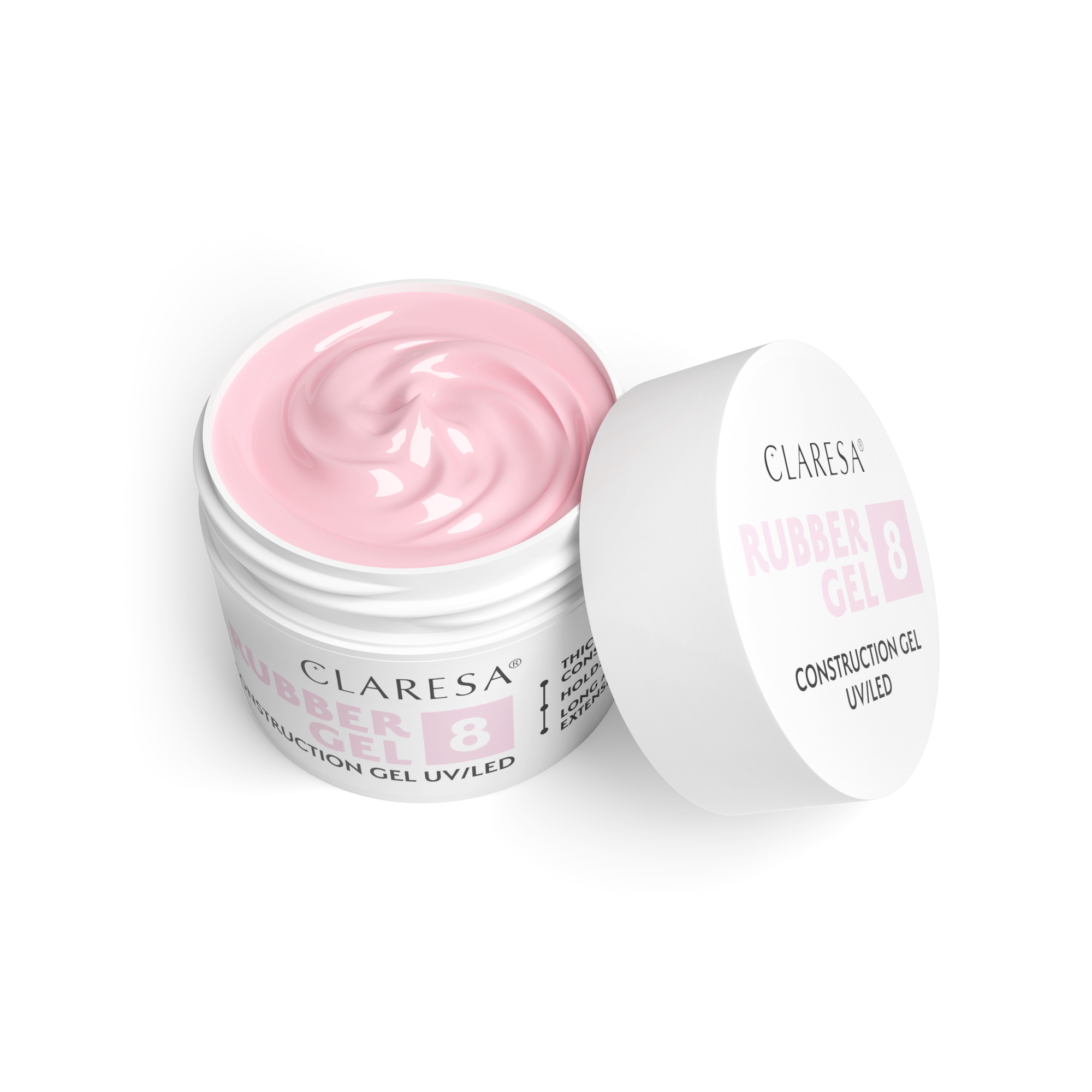 Stavební gel Claresa Rubber Gel 8 90 g