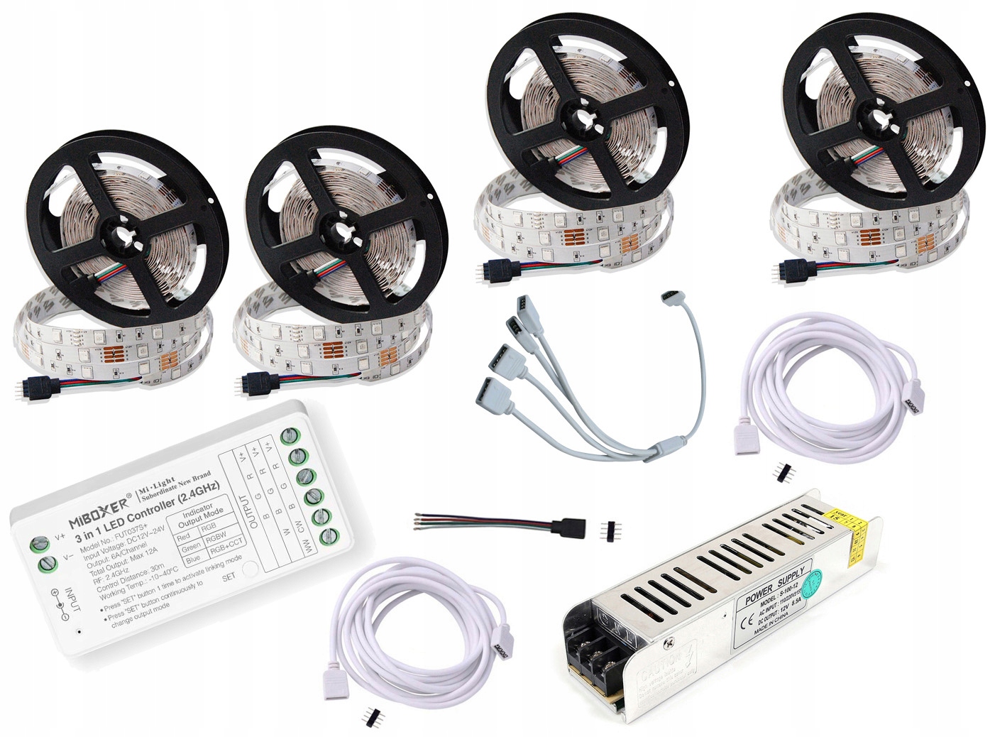 Zónová Súprava na FUT037 Mi-Light Led 20 mb Rgb Páska Biela 5050