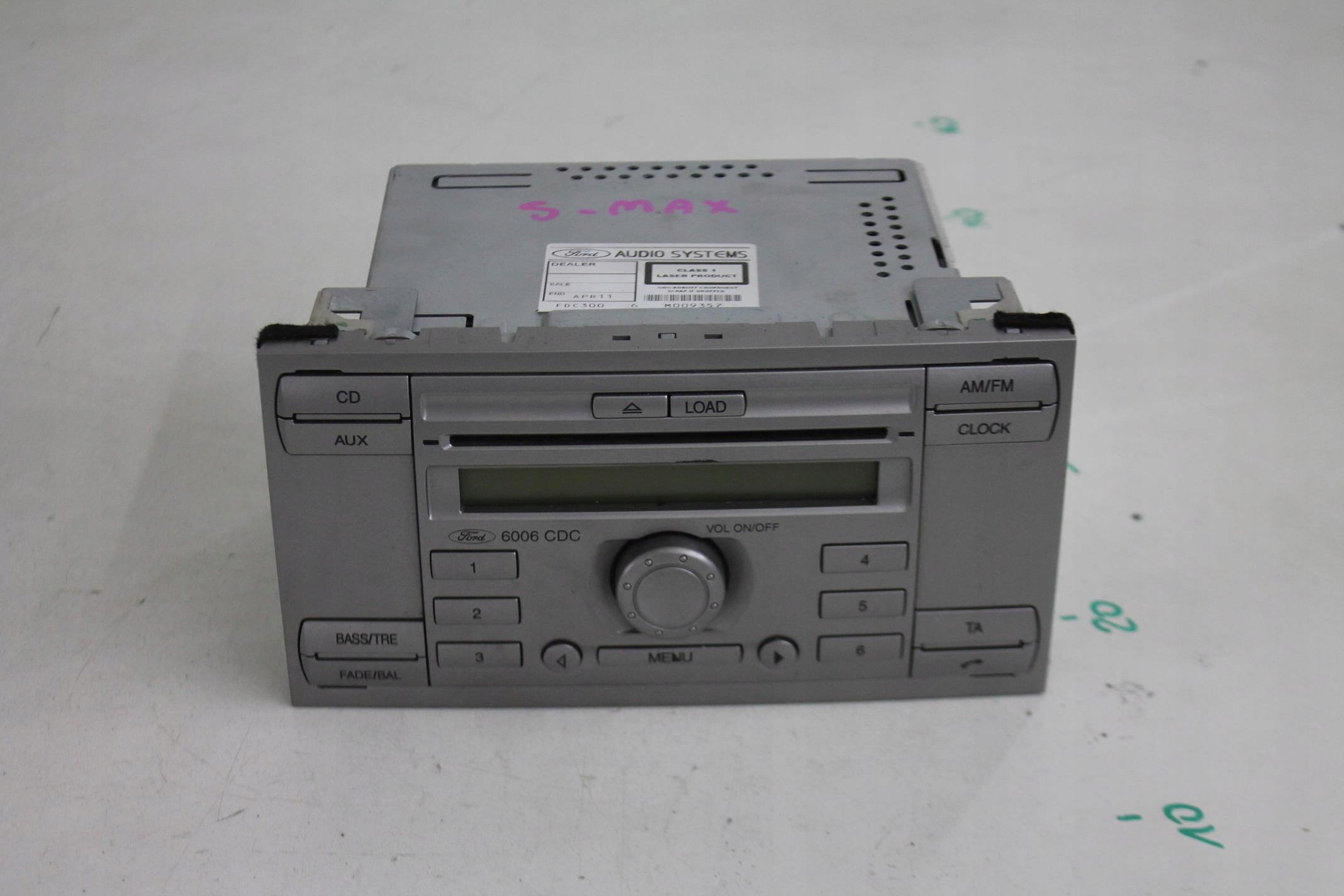 ЗАВОДСКОЕ РАДИО 6006CDC 6M2T-18C815-BF S-MAX MK1