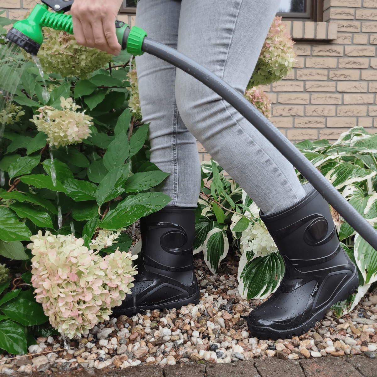 KALOSZE GUMOWCE POLSKIE MĘSKIE YOUNG 2 BLACK DEMAR 40 Ocieplenie nie