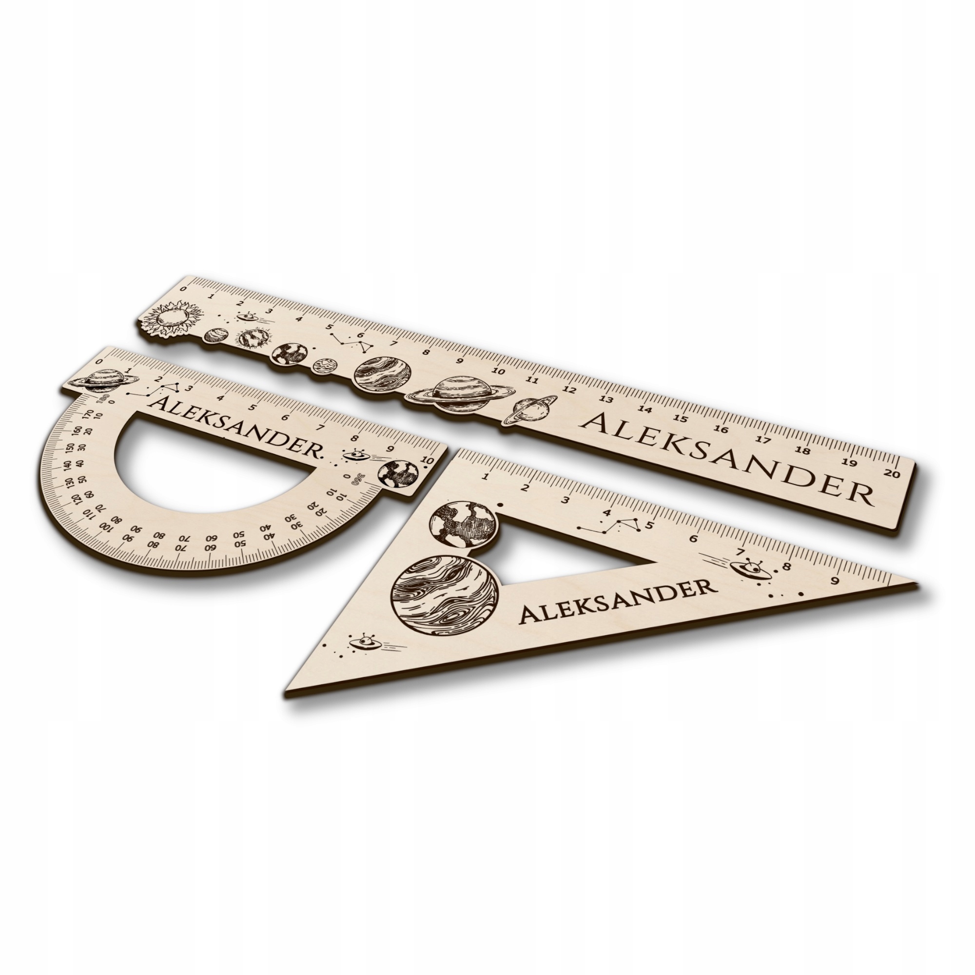 LINIJKA 20CM PLANETY PRZEZENT DLA UCZNIA EAN (GTIN) 5905054270537