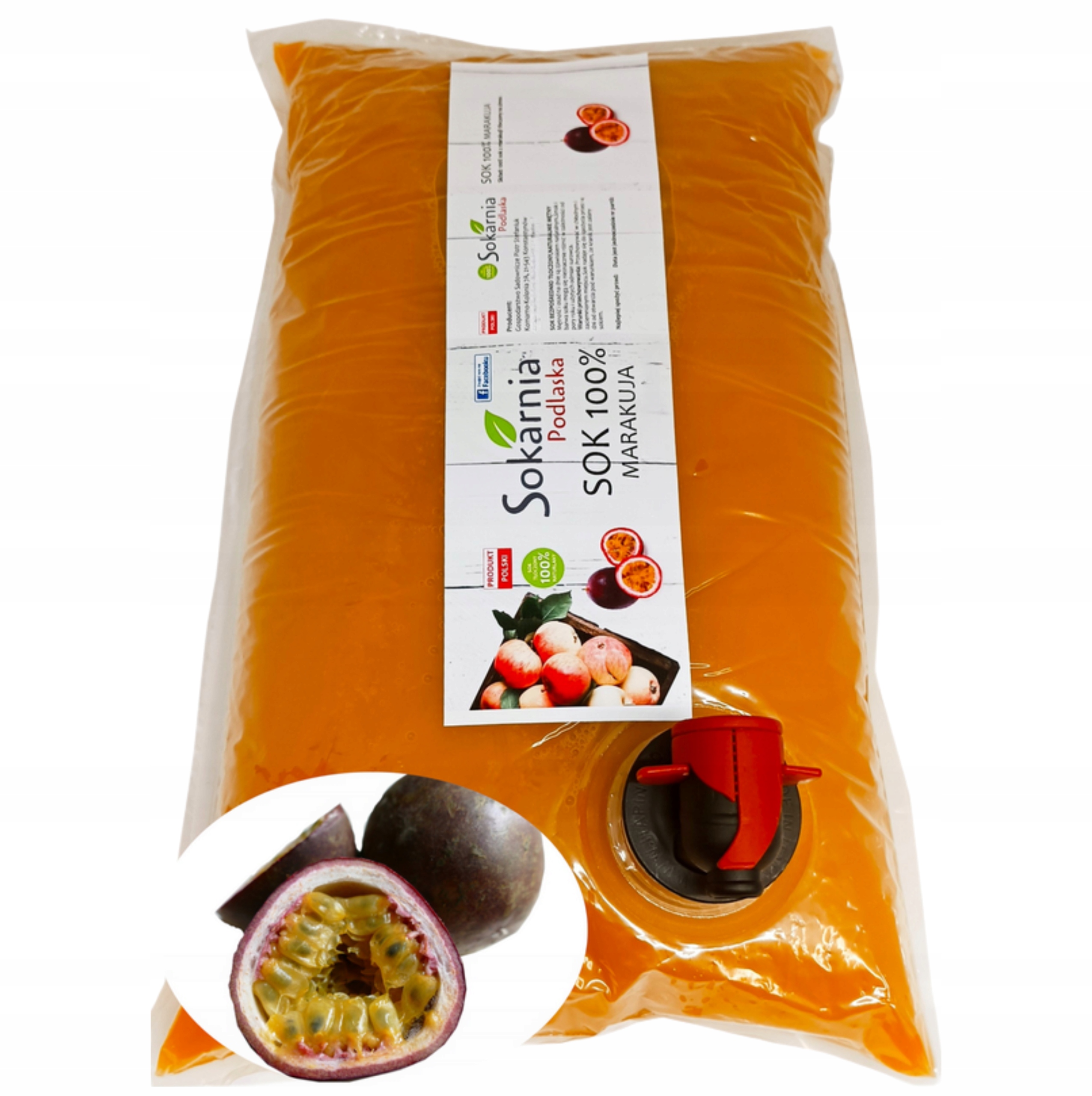 Sok Z Marakui 10l 100% Naturalny Niepowtarzalny Smak Orzeźwia Daje Energie