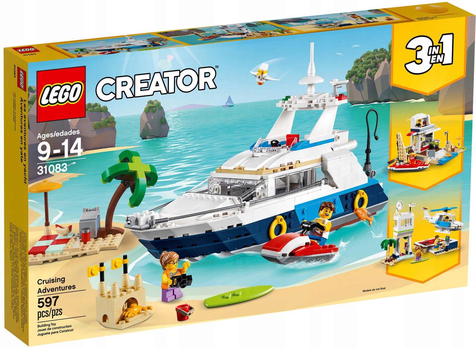 Lego Creator 3v1 31083 Dobrodružství na cestách Loď
