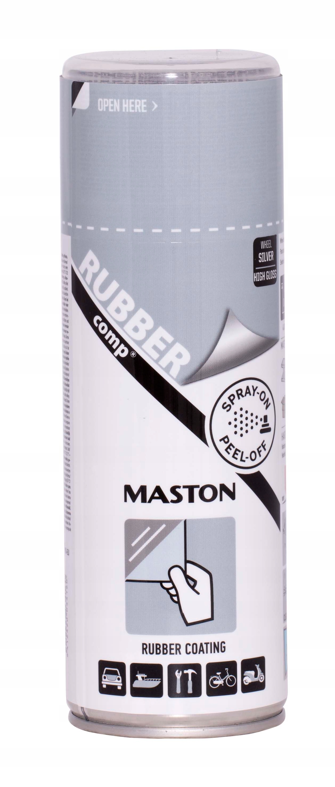 

Maston Rubber Guma W Sprayu Srebrna Felga Połysk