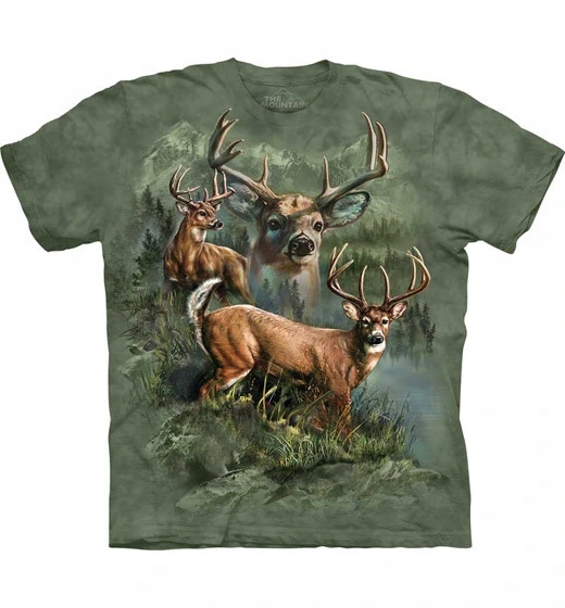 Pánské batikované triko The Mountain Jeleni S