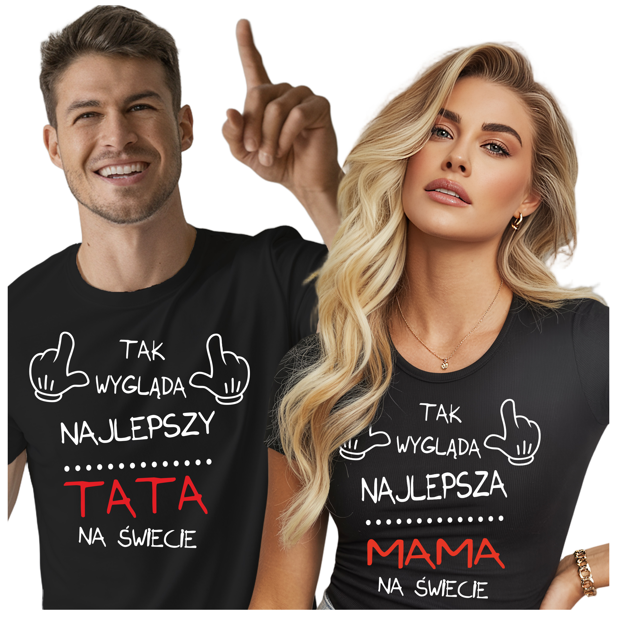 Trička pro maminku a tatínka Dárek ke Dni otců a matek tričko Tak vypadá