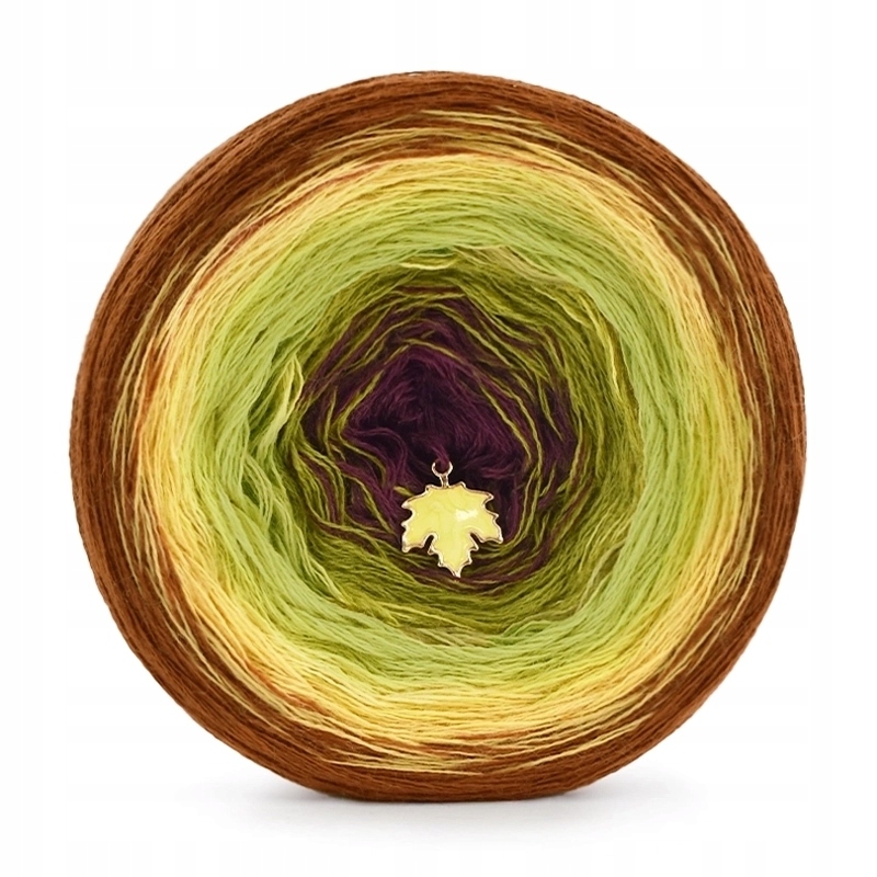 Příze Kokonek Merino 777 Toffi/Pysiová/ limetka/olivá/řepa