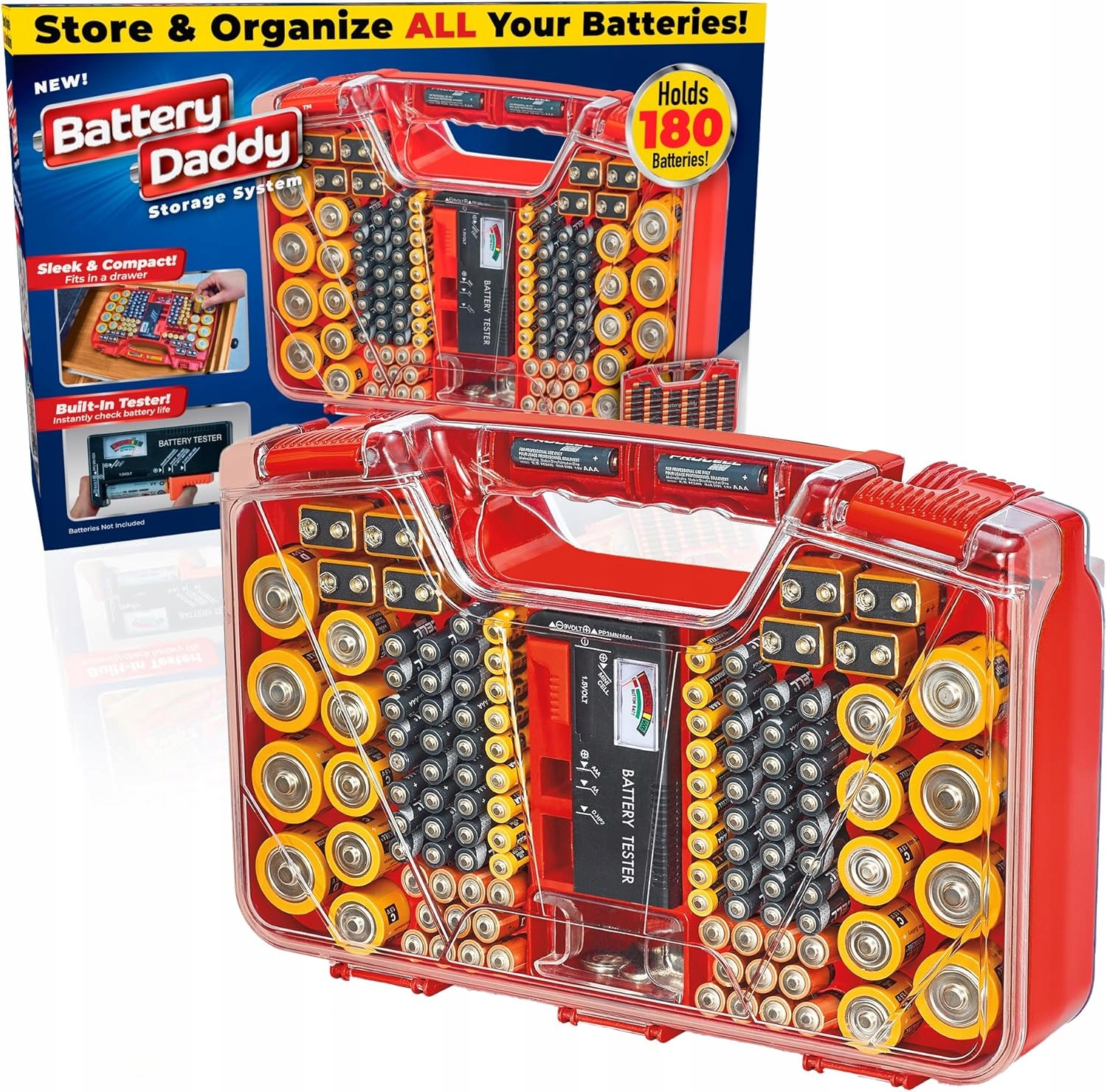 Battery Daddy – Zásobník na baterie – Na 180 baterií