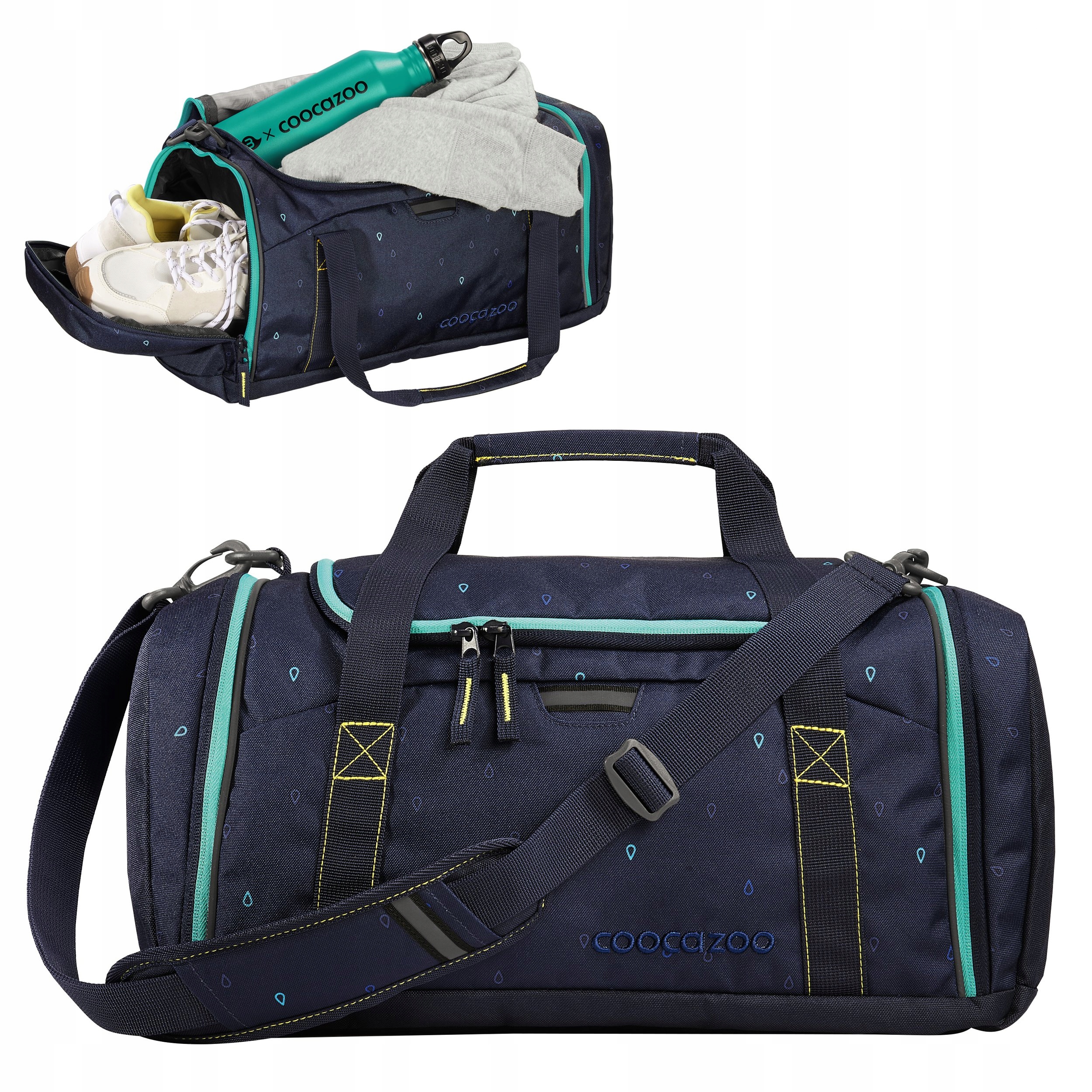 Torba sportowa Coocazoo 20L na basen szkolna 42x20x21cm Happy Raindrops