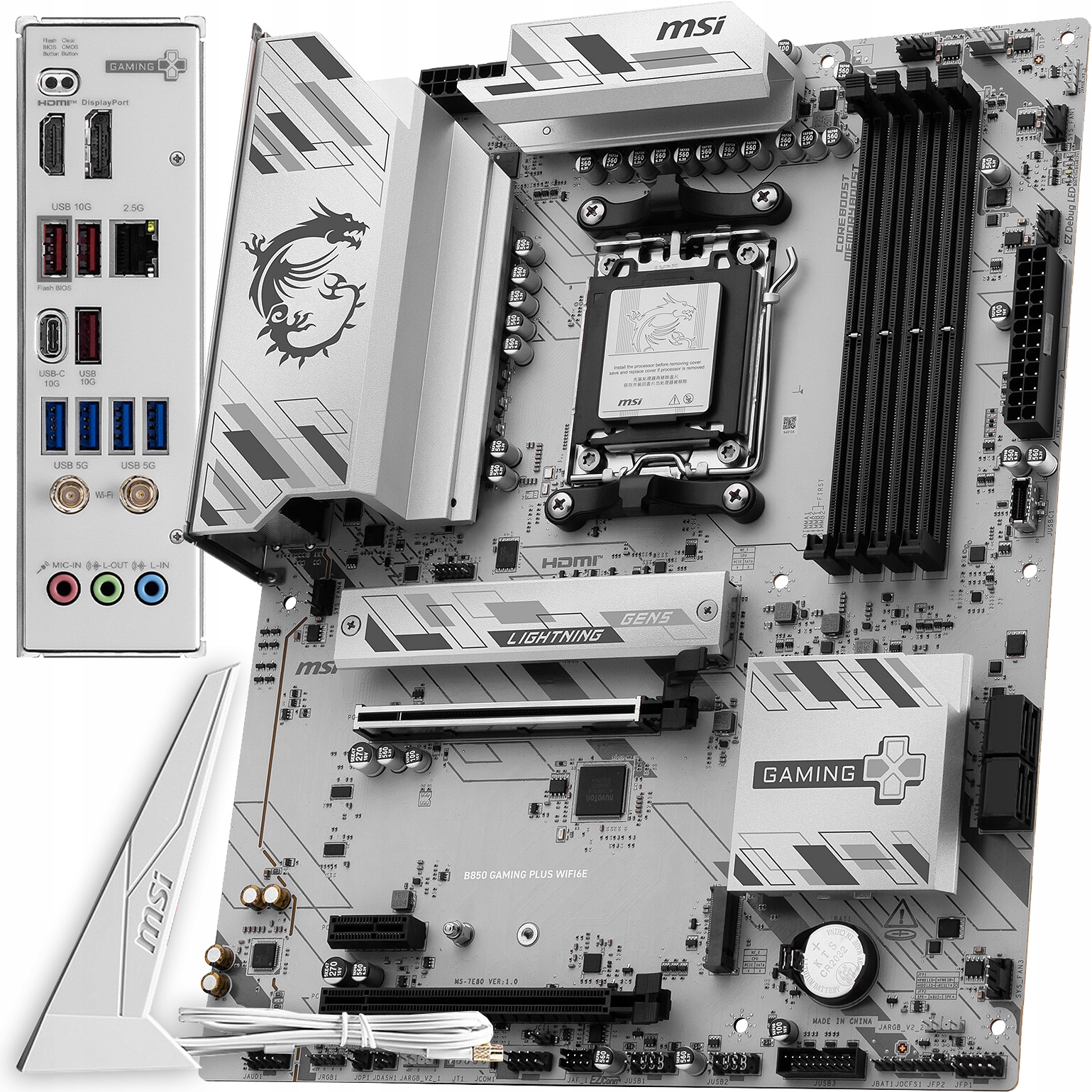 Základní deska Msi B850 Gaming Plus WiFi 6E Socket AM5 DDR5 M.2 NVMe Atx Pc