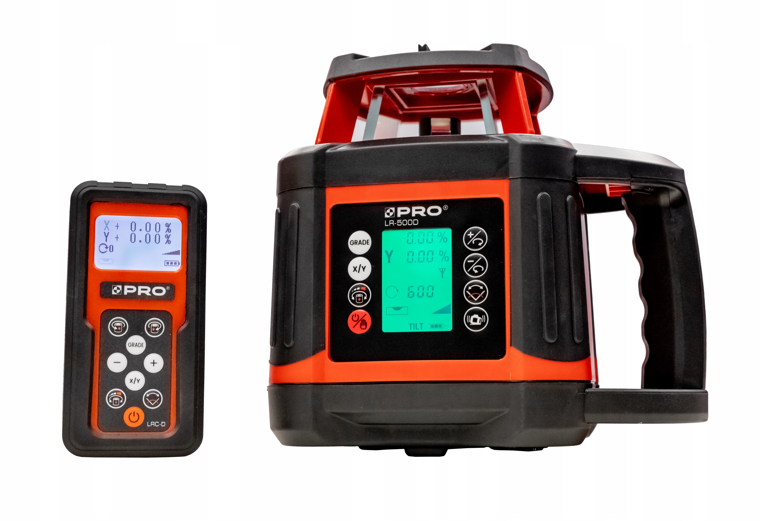 Niwelator Laserowy Pro LR-500D (czerwona wiązka, cyfrowy) Z Wyświetlaczem