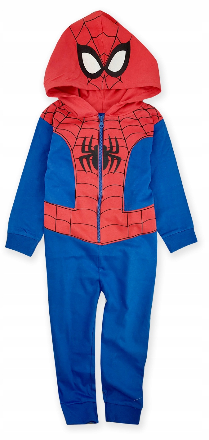 

Pajac Onesie Przebranie Piżama Spider-man 116-128
