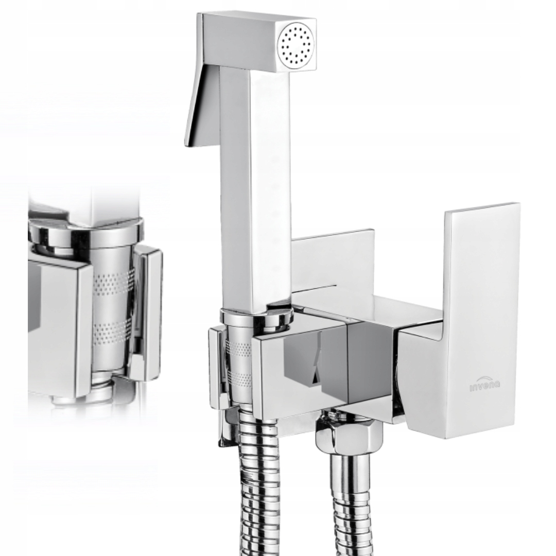 BATERIA BIDETOWA BIDETKA PODTYNKOWA KWADRATOWA PERLATOR OSZCZĘDZAJĄCY WODĘ