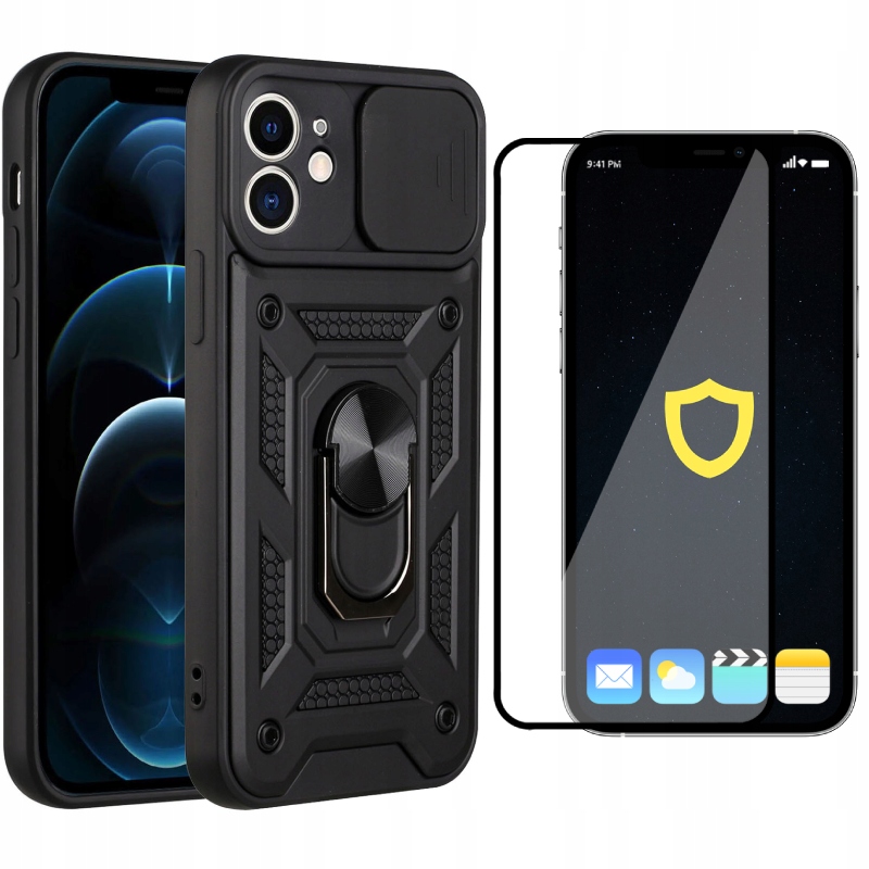 

Etui Pancerne Case Camring Do Iphone 12 Szkło