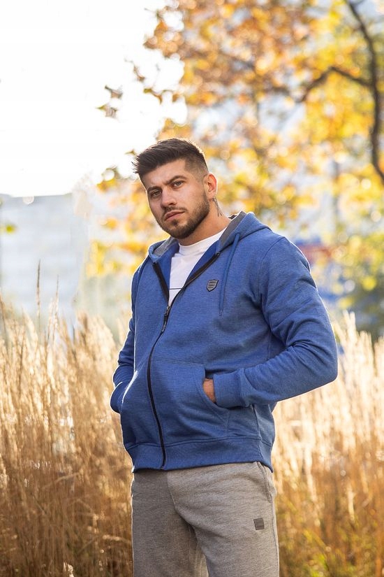 Rozepínací mikina na zip bavlněná Polský Výrobek Asman Chabrowa XXL