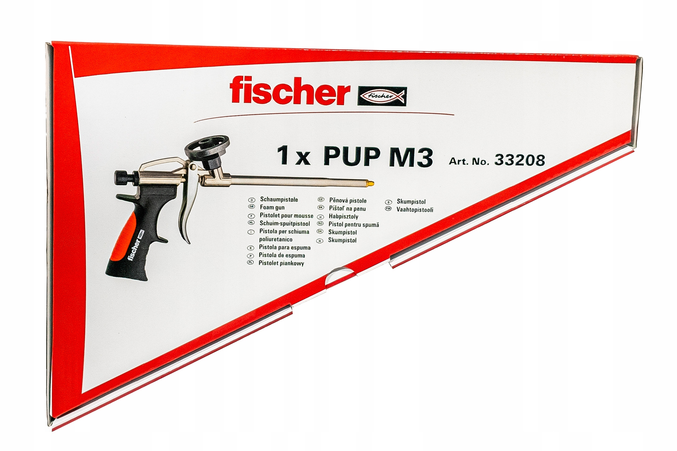 PISTOLET DO PIANY PIANKI MONTAŻOWEJ PISTOLETOWEJ METALOWY PUP M3 FISCHER Kod producenta 547126