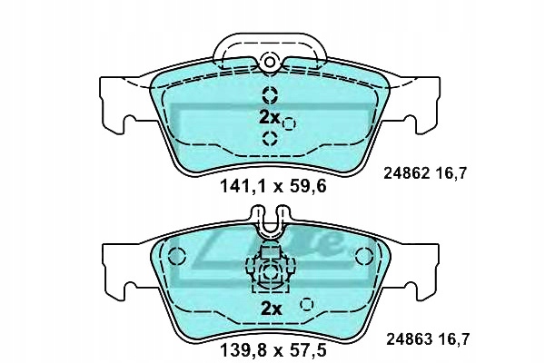 Ate Kostky Ham. Db Zadní C218/X218/W212/S212 2,1-5,5 Asistent řidiče #28