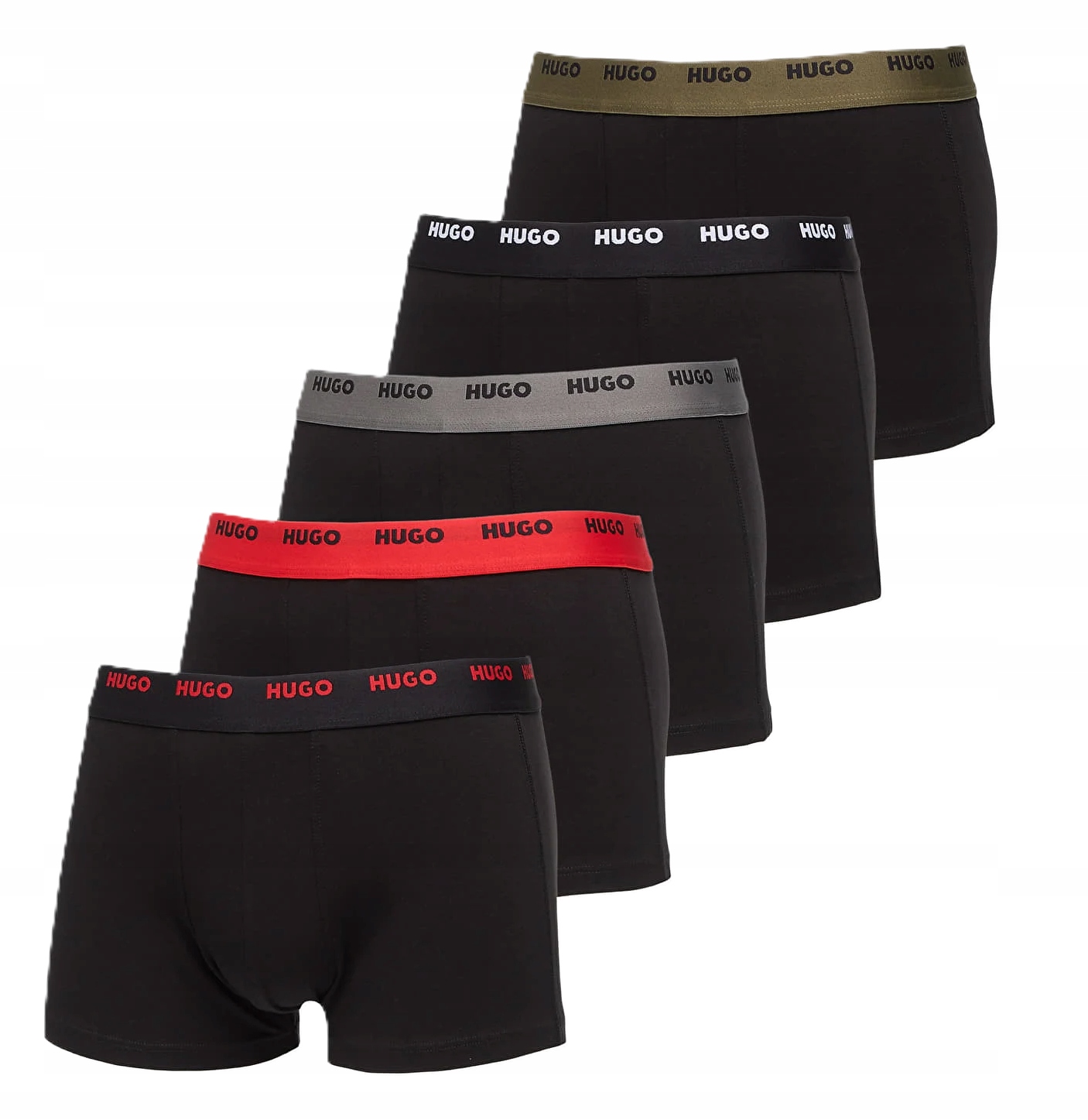 Hugo Boss Pánské Boxerky 5-PACK 50532619 003 sada bavlna