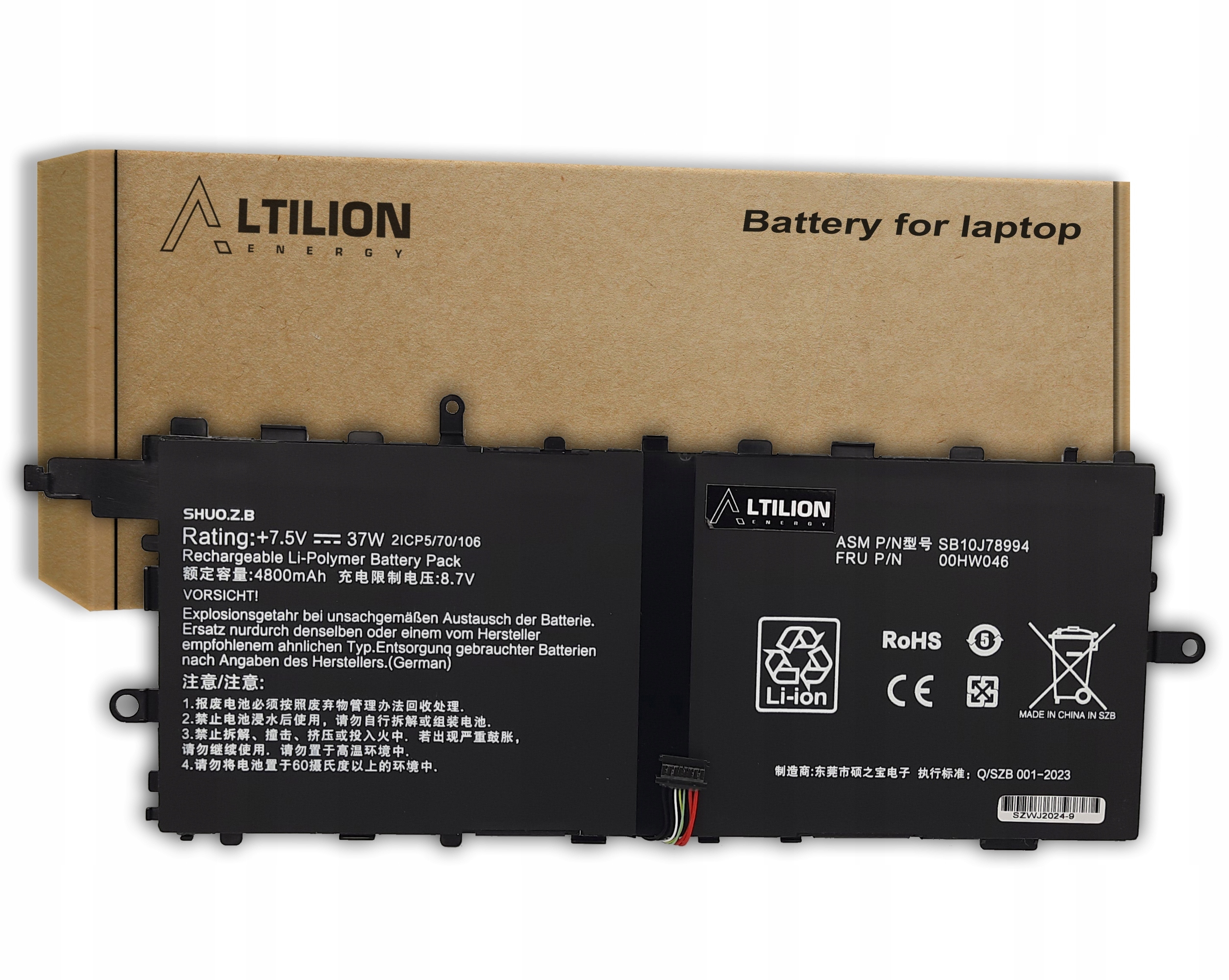 Bateria 00HW046 00HW044 00HW045 Lenovo ThinkPad X1 Tablet 1st Gen 2nd Gen