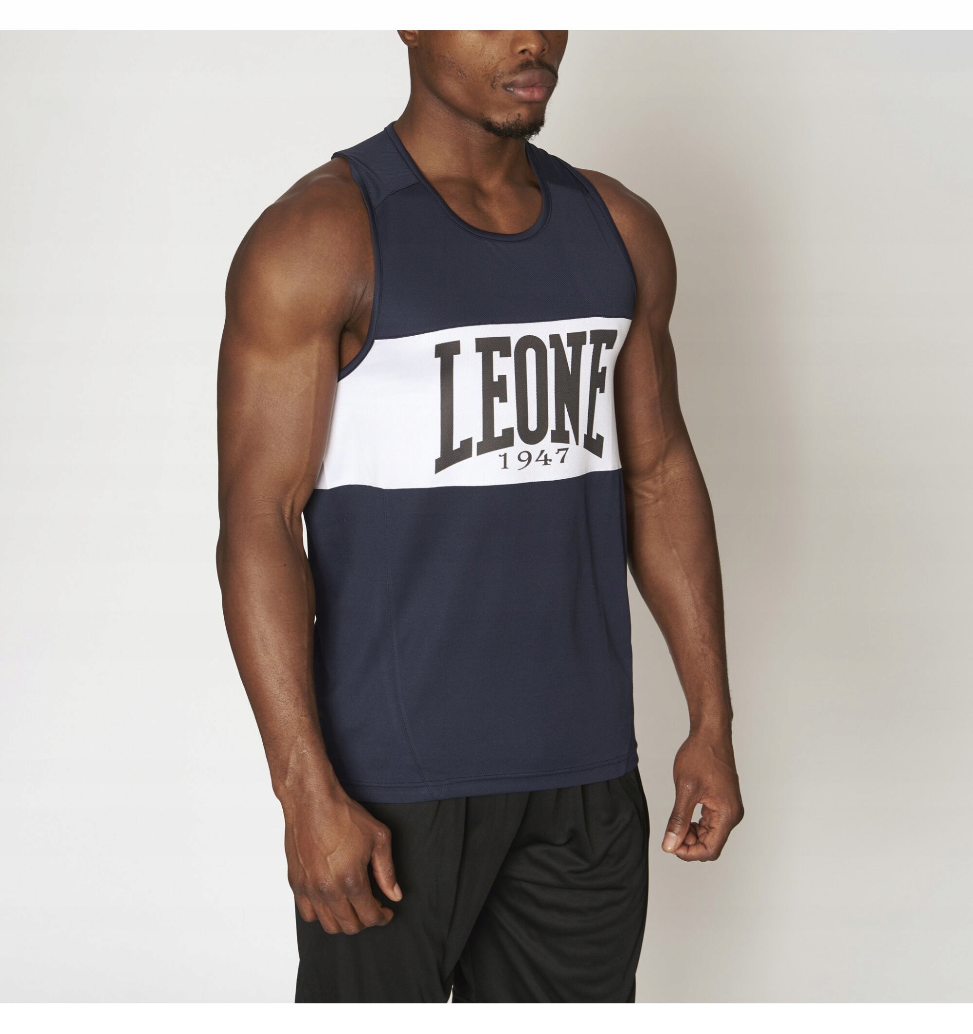 KOSZULKA BOKSERSKA LEONE SHOCK Boxing Tank niebieski rozmiar L