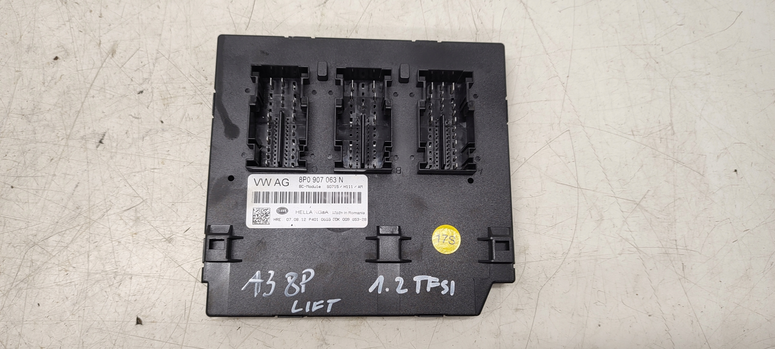 comfort control unit Audi A3 8P 1,2 TSI