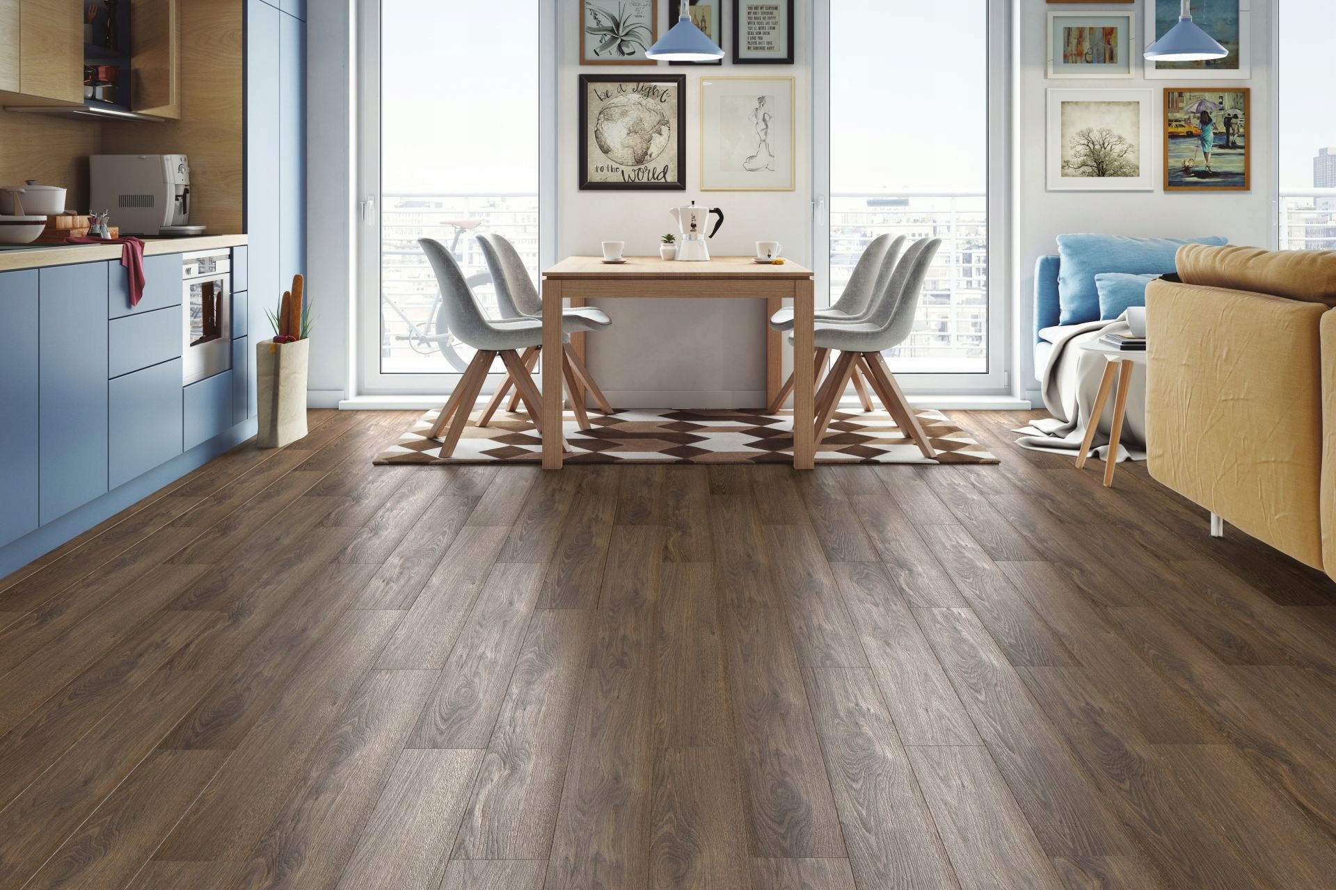 Panel podłogowy AC4 DĄB LANCASTER 55064 2,15m Rodzaj panele laminowane