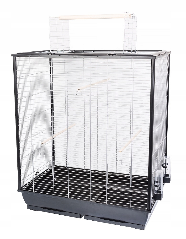 Interzoo Fiona XL Klatka dla ptaków czarna duża 78cm