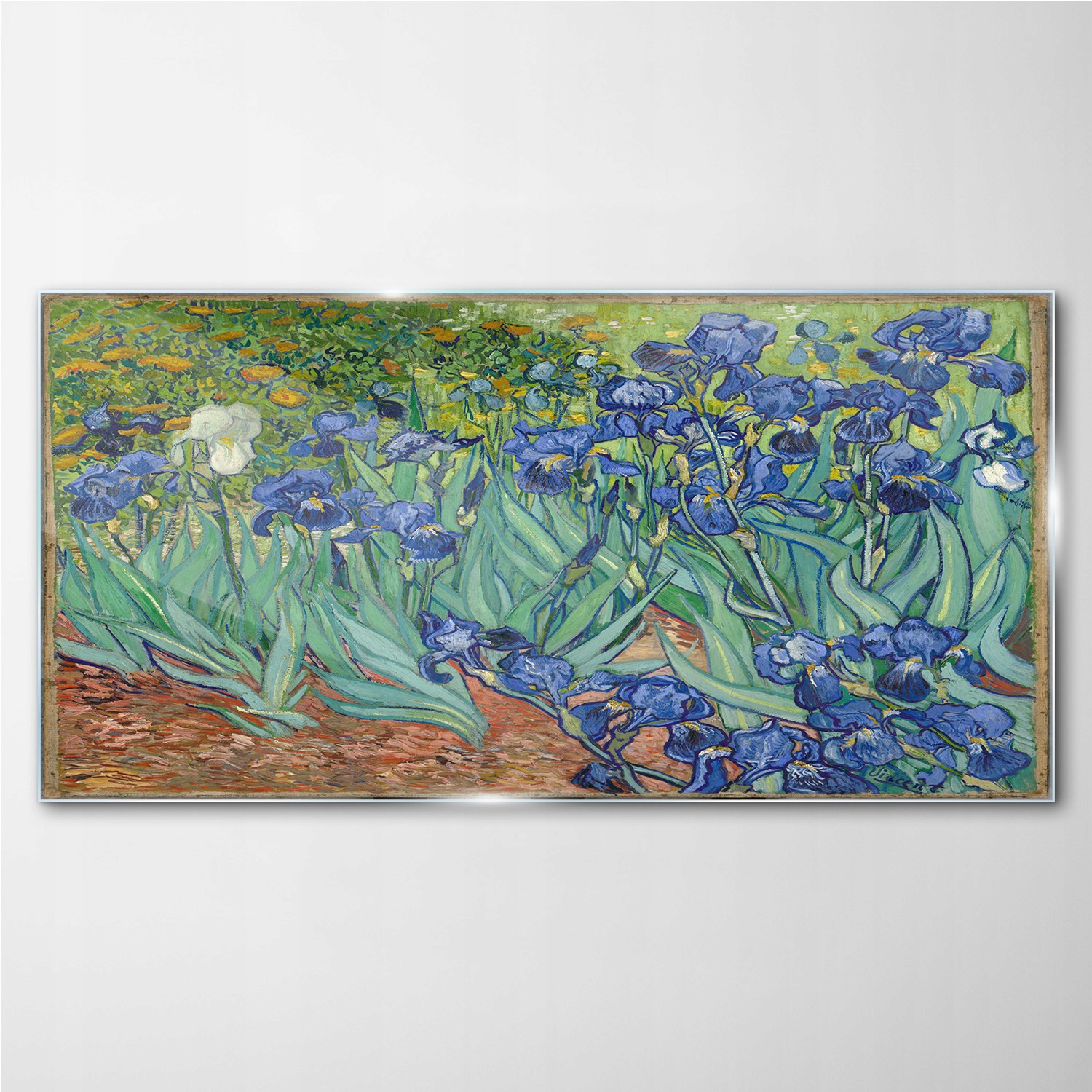 

Foto obraz szklany na ścianę Irysy Van Gogh 100x50