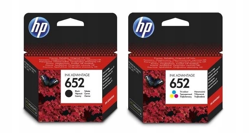 Inkoust Hp 652 F6V24AE 5 ml F6V25AE 6 ml Cmyk Originální sada Advantage 2135