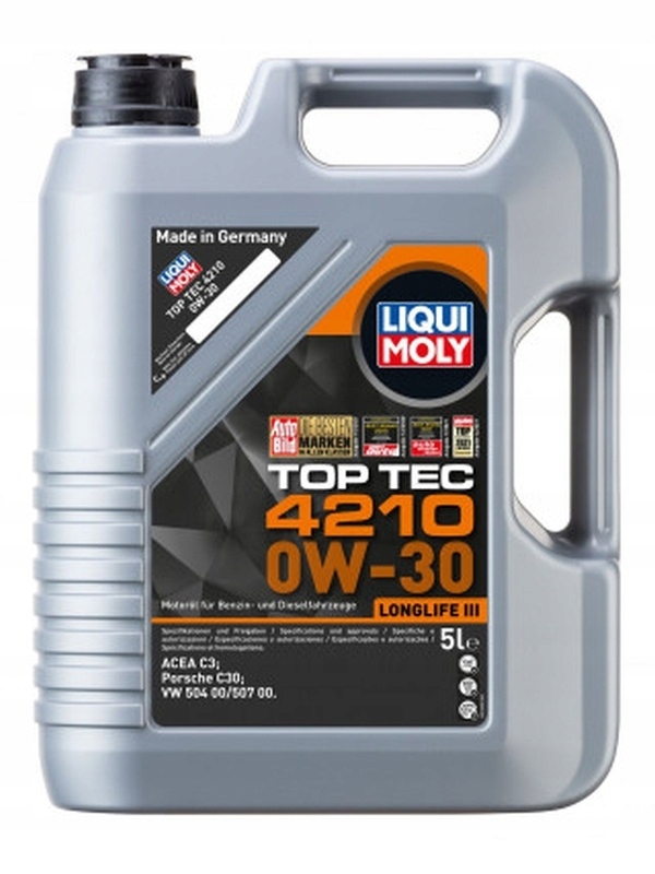 Olej Liqui Moly 0V30 5 L Top Tec 4210 C3 504.00 507.00 Porsche C30