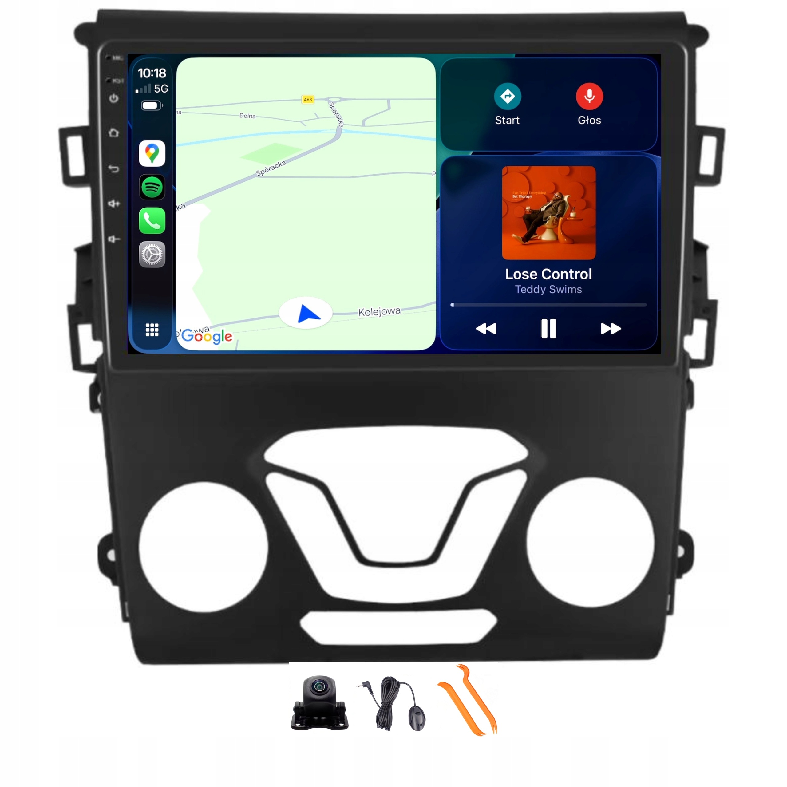Rádio Android Gps Qled 2K Carplay 64GB Ford Mondeo MK5 14-19 Fusion 2 13-20