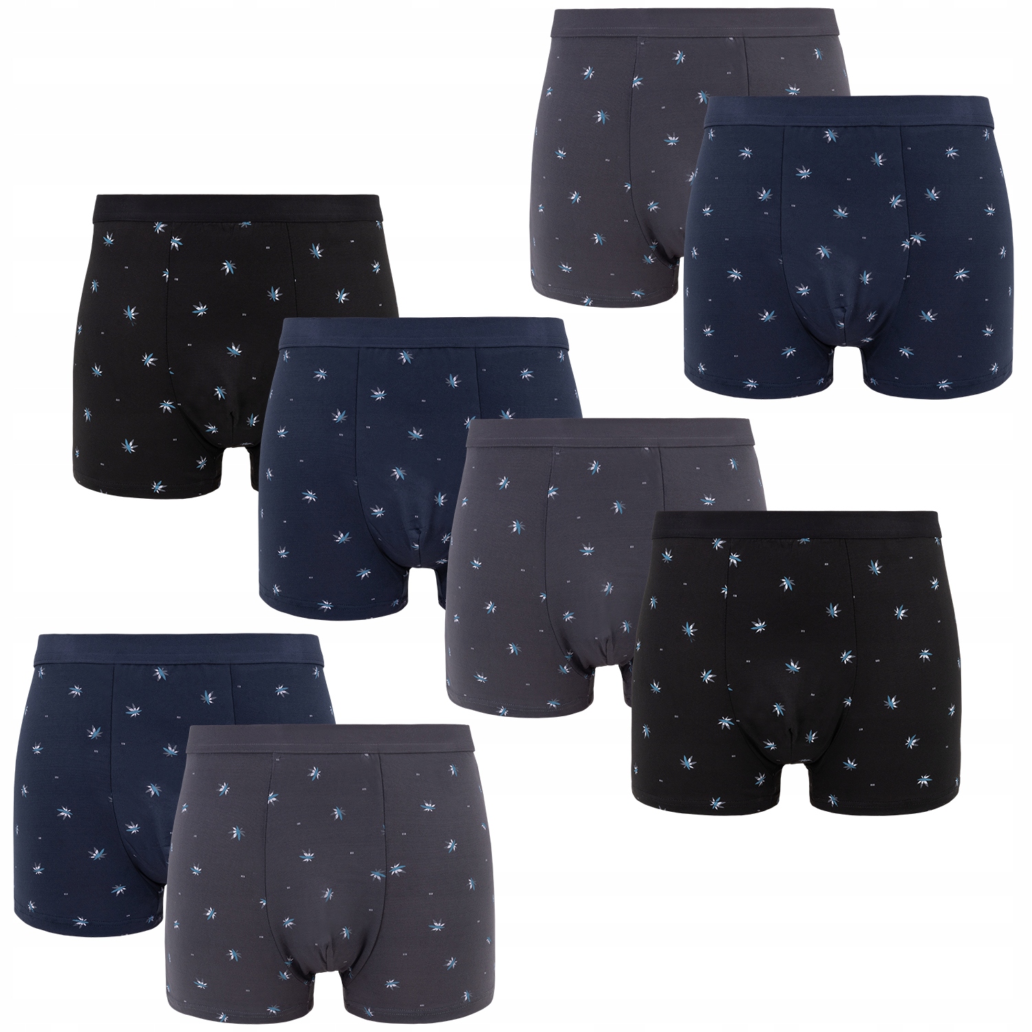

8x Bokserki Męskie Bambusowe Antybakteryjne 4XL