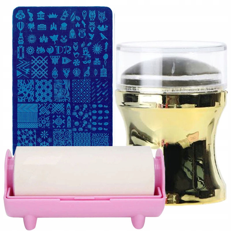

Zestaw Stempel do paznokci Blaszka Rolka Stamping