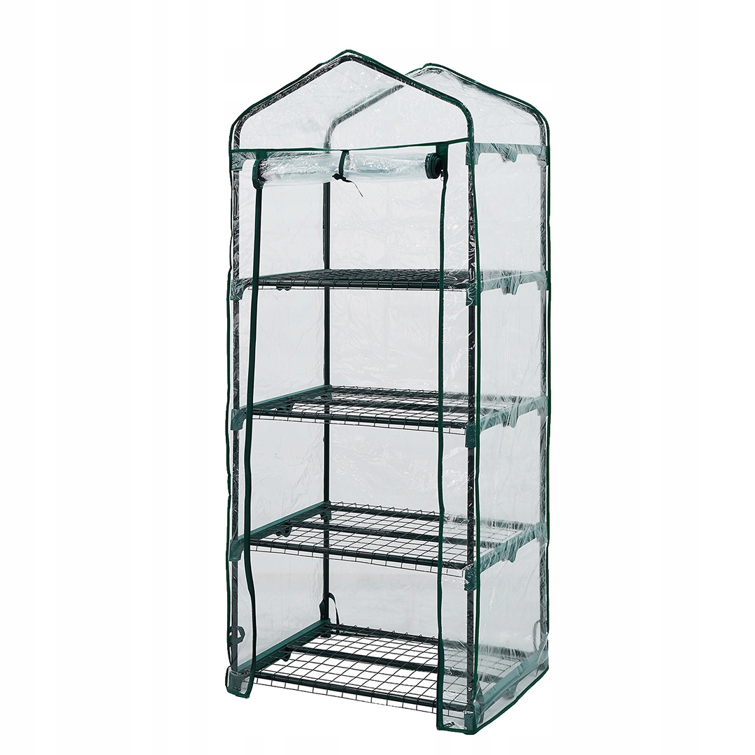 Skleník 69x49x160 cm na balkon, terasu, fólie, Pvc, kovová konstrukce Neo