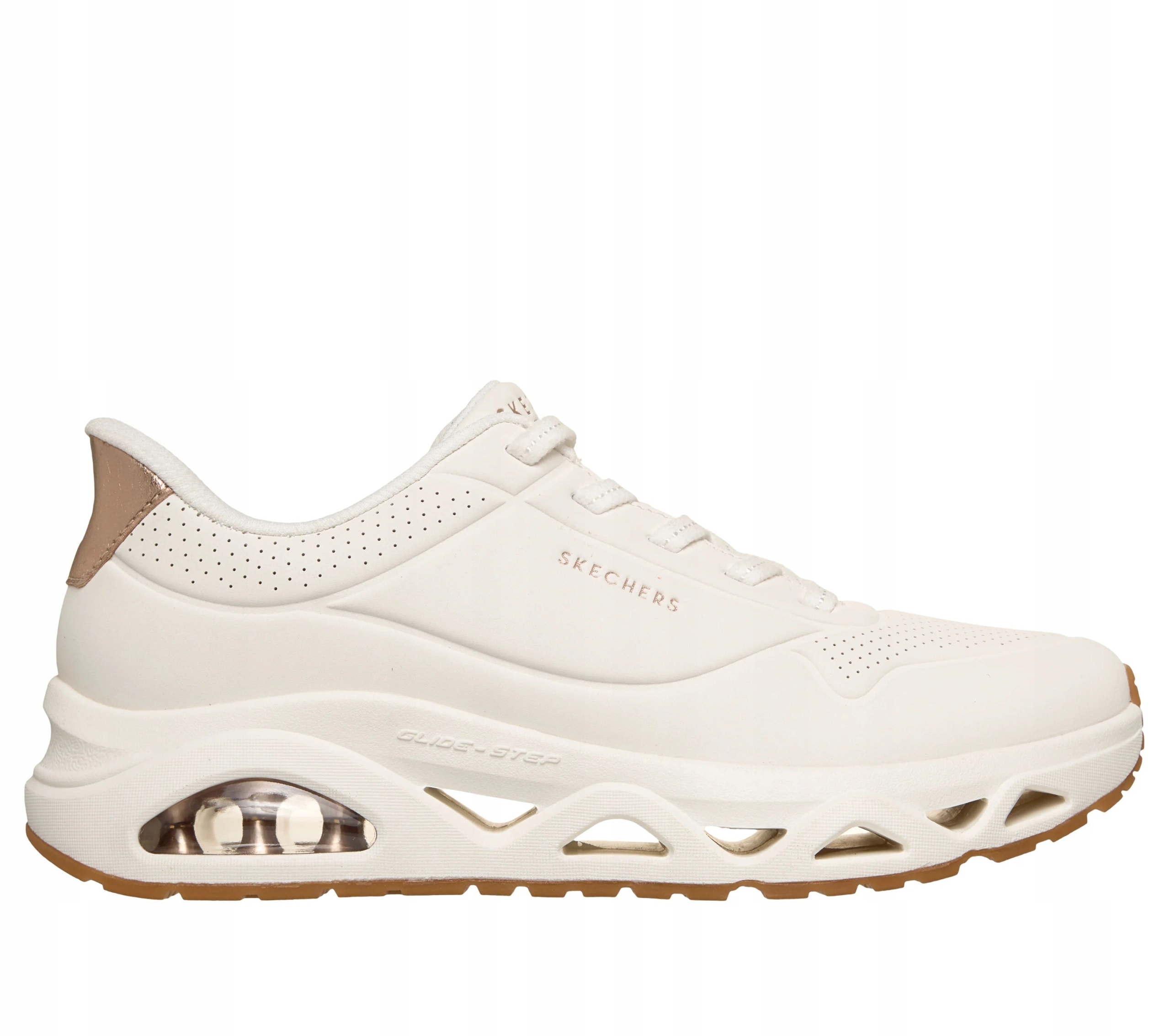 Dámské boty Skechers Slip-ins: Uno Glide-Step Glide On Air bílé 19011