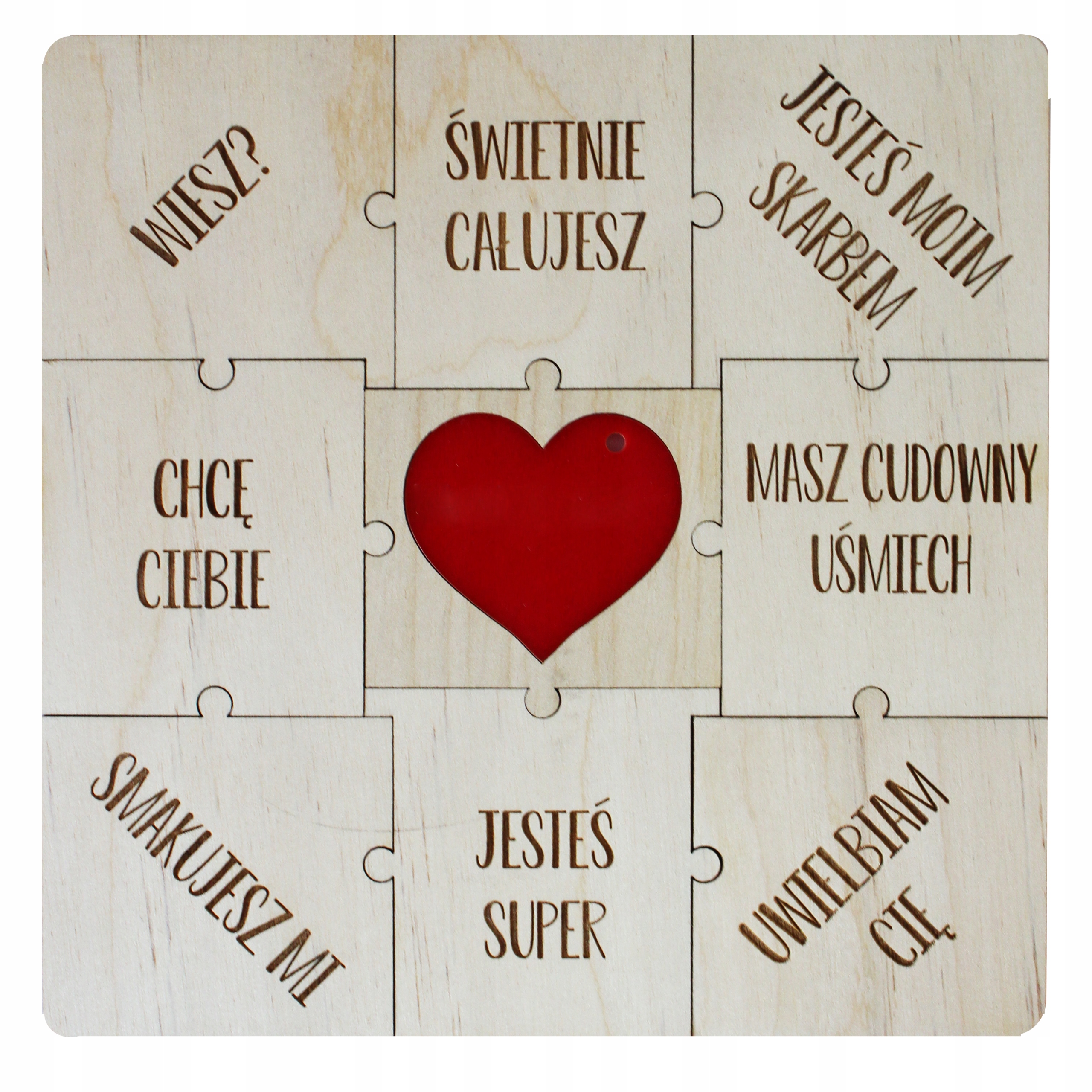 

Prezent na Walentynki Puzzle z imieniem zaręczyny