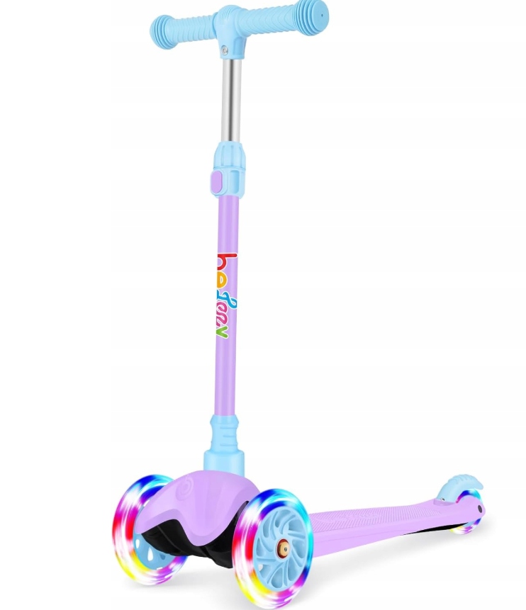 Hulajnoga Dla Dzieci 3–8 Lat 3-kołowa Z Migającymi Kołami