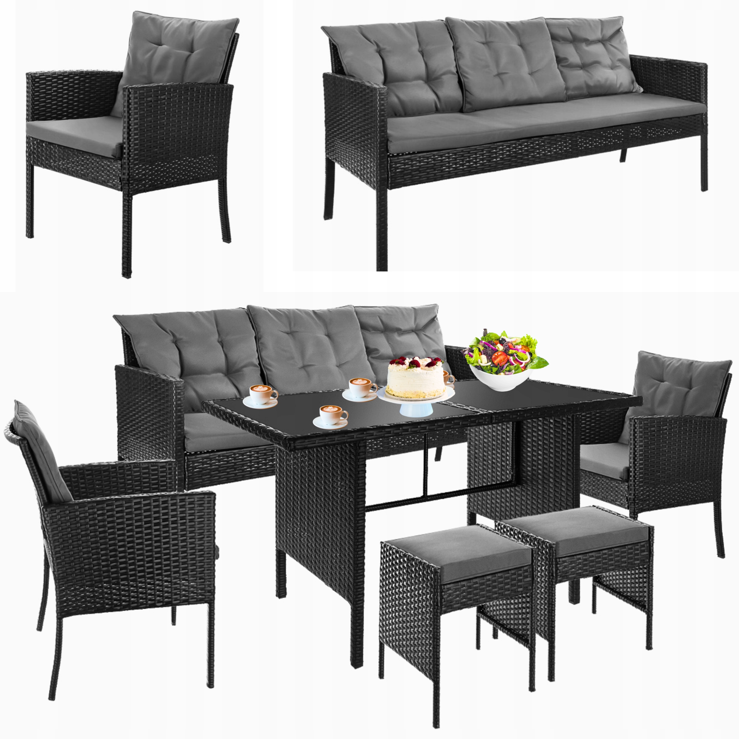 МОЩНЫЙ, ЭЛЕГАНТНЫЙ, ПРОЧНЫЙ КОМПЛЕКТ САДОВОЙ МЕБЕЛИ!