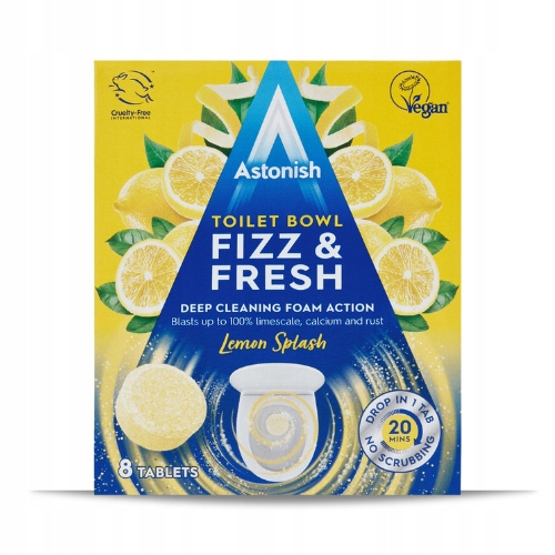 

Astonish Żółte Tabletki do Wc Cytrynowe 8 szt. Uk