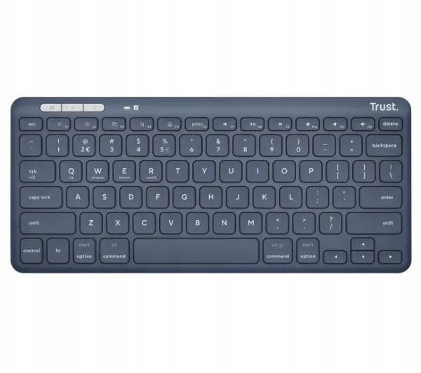 Klawiatura bezprzewodowa membranowa Trust Lyra Niebieska