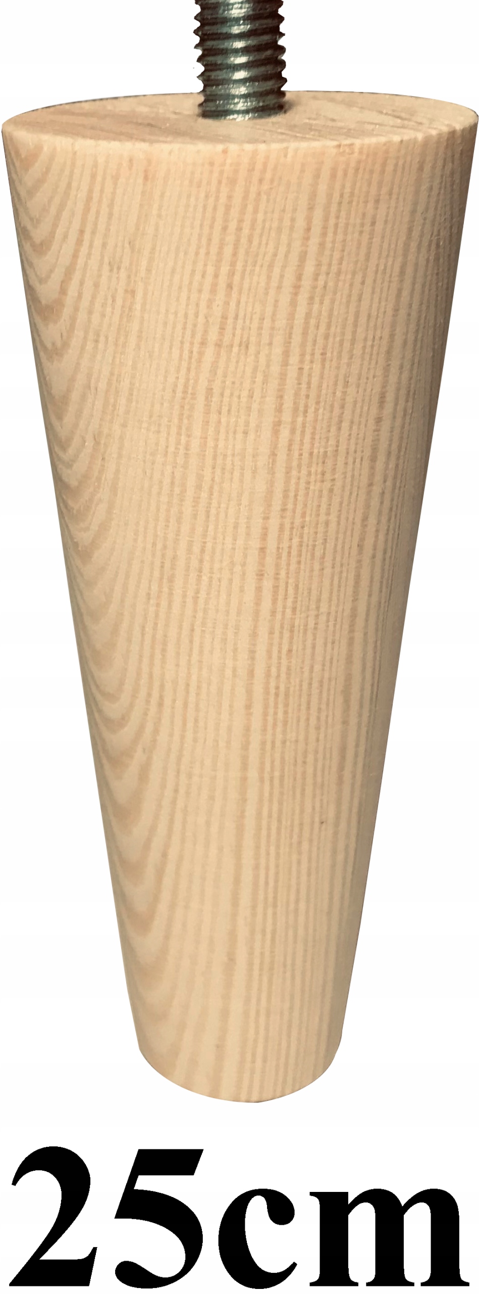 

Nóżki, nogi drewniane 25cm zwężane toczone