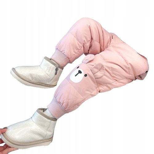 CIEPŁE GRUBE SPODNIE DRESOWE OCIEPLANE JOGGERY zimowe pikowane dziecięce